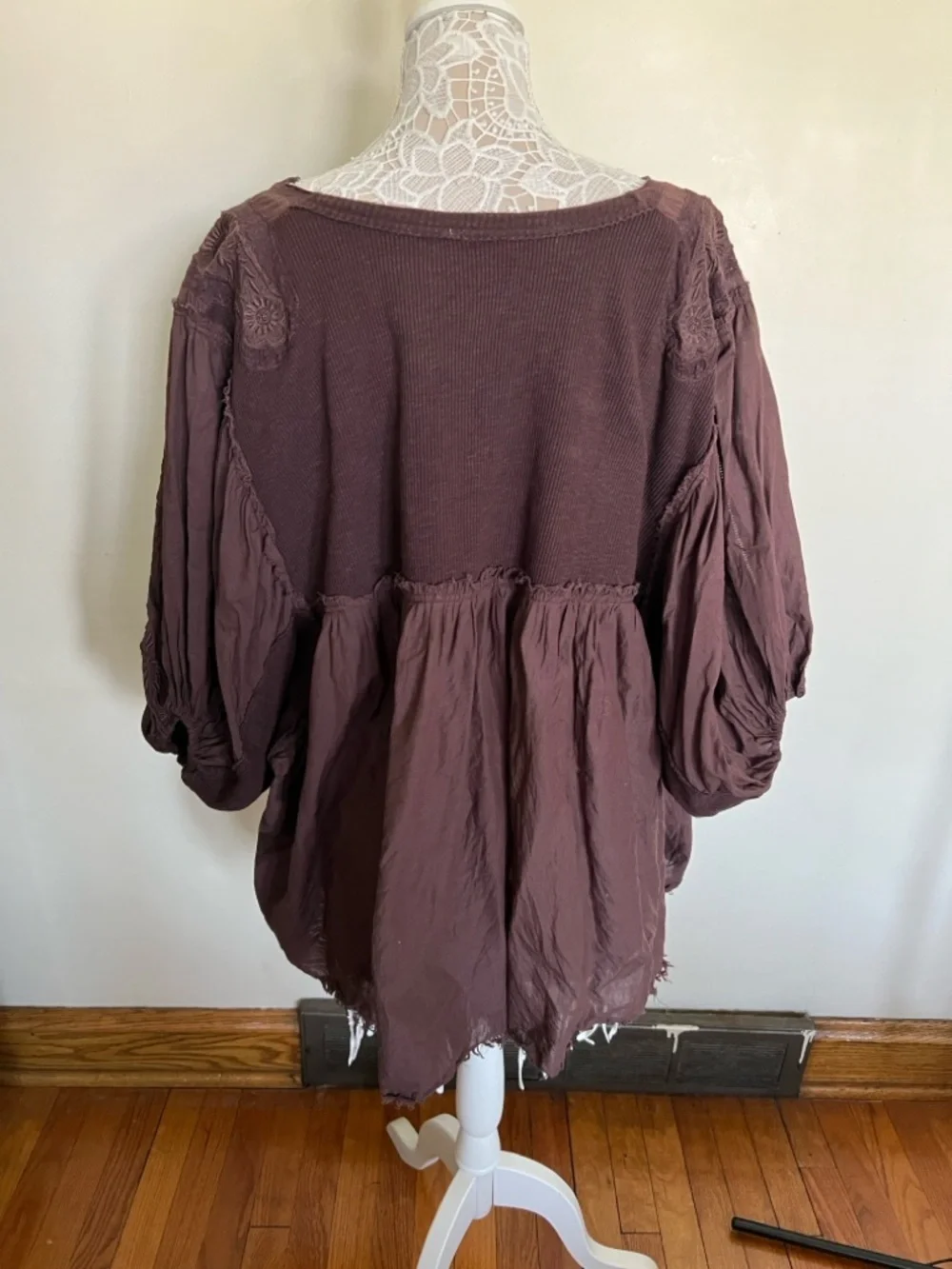 Free People Brown Boho Peasant Tunic - Picture 7 of 10